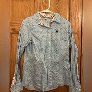 Women’s Blue Patterned Shirt